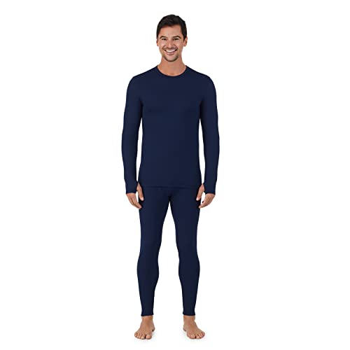 Cuddl Duds Thermal Underwear Shirt and Leggings Set for Men - Heavyweight Fleece Lined Long Johns - Winter Clothes Base Layer