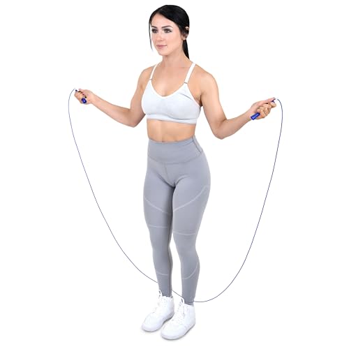 ProsourceFit Speed Jump Rope 10’ Adjustable Length, Super Fast Turning for Cardio, Boxing