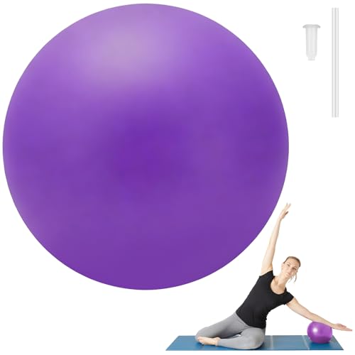 Small Pilates Ball 9 Inch Small Exercise Ball Mini Workout Yoga Balls for Gym Yoga, Core Training, Fitness, Workout, Stabi...