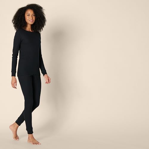 Amazon Essentials Women's Waffle Slim Fit Pajama Set, 2 Piece Long Sleeve