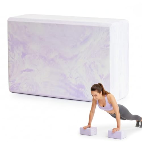Blocks for Yoga | Non-Slip Exercise Blocks for Working Out, Pilates, Stretching, Meditation | Lightweight & Durable Yoga T...