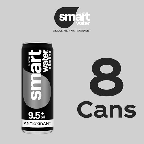 Smartwater Alkaline + Antioxidant Aluminum Can 12oz 8pk