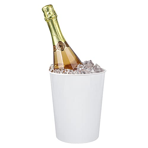 12 Pack Ice Buckets for Parties, Plastic Wine Cooler for Champagne, Beverage, Soda and Beer, Classic Wine Bottle Chiller f...