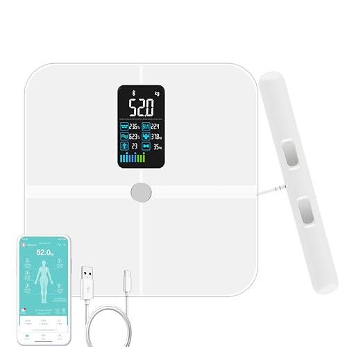 VITSOL 8 Electrode Smart Body Fat Scale, Scales for Body Weight and Fat, Large Display BMI Digital Weight Scale, Compositi...