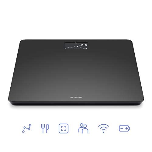 Withings Body - Digital Wi-Fi Smart Scale with Automatic Smartphone App Sync, BMI, Multi-User Friendly, with Pregnancy Tra...