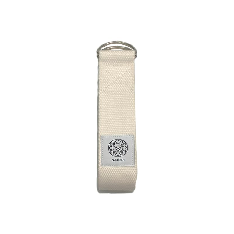 Satori Concept Yoga Strap for Stretching, Exercise, Flexibility Training, Durable Cotton with Double D-Ring, Improves Flex...