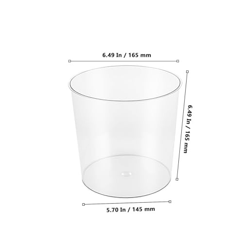 MUKLEI 16 Pack Plastic Ice Bucket, Clear Wine Cooler Bucket for Beer, Champagne,Beverage, Large wine bottle chiller for Pa...