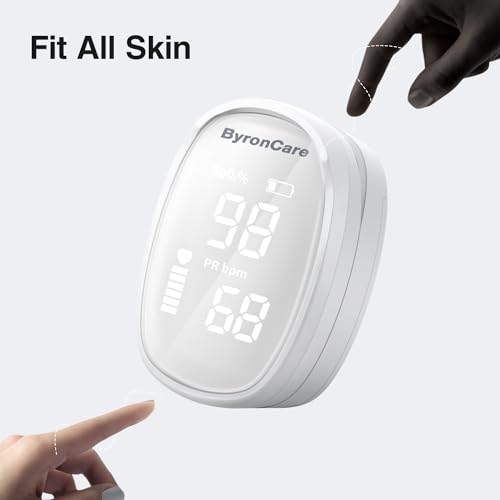 Byroncare Pulse Oximeter, O2 Pulse Oximeter Fingertip and Oxygen Monitor Fingertip, Oximeter Finger Meter With Blood Oxyge...