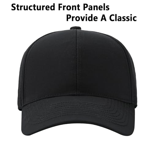 LIRUHOXA Quick Dry Trucker Hat for Men & Women, Laser Cut Mesh Baseball Cap for Outdoor Sports, Running, Workouts