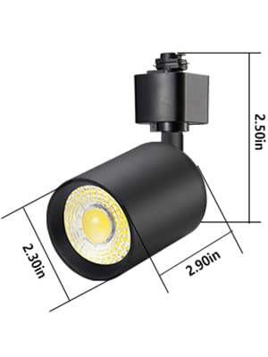 Vanoopee 10W Dimmable Led Track Lighting Heads H Type Track Light Replacement Fixtures Bright 4000K Neutral White Ceiling Spotlight For Accent Task Art  Flicker Free Cri90+ 24 800Lm Black  Pack Of 4