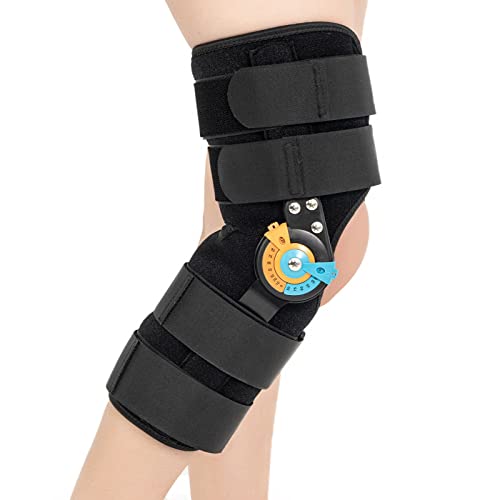Hinged ROM Knee Braces Adjustable Knee Immobilizer Support for Knee Pain ACL MCL PCL Arthritis Meniscus Tear Post OP Recov...