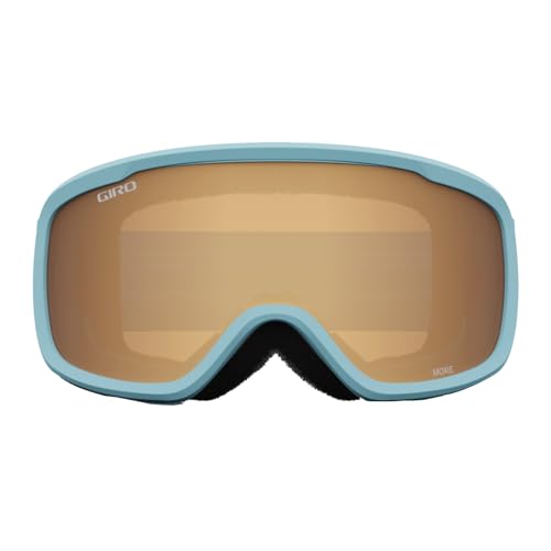 Giro Women's and Youth Moxie Ski and Snowboard Goggles - Light Mineral Thirds Strap with Amber Gold/Yellow Lenses