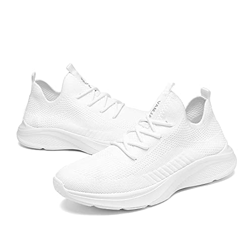 VAMJAM Men's Running Shoes Fashion Sneakers - Lightweight Breathable Flying Knitting Lace Up Mesh Walking Shoes Workout Ca...