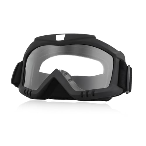 MUQIDA Dirt Bike Goggles, Dustproof Windproof Helmet Ski Goggles with Fog Lens, Wide Vision UV Protection Safety Glasses (...