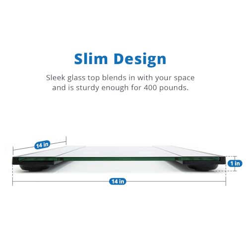 Greater Goods Weight Gurus Scale for Body Weight, Digital Bluetooth Scale for BMI, Body Fat, Muscle Mass, 400lb, Designed ...