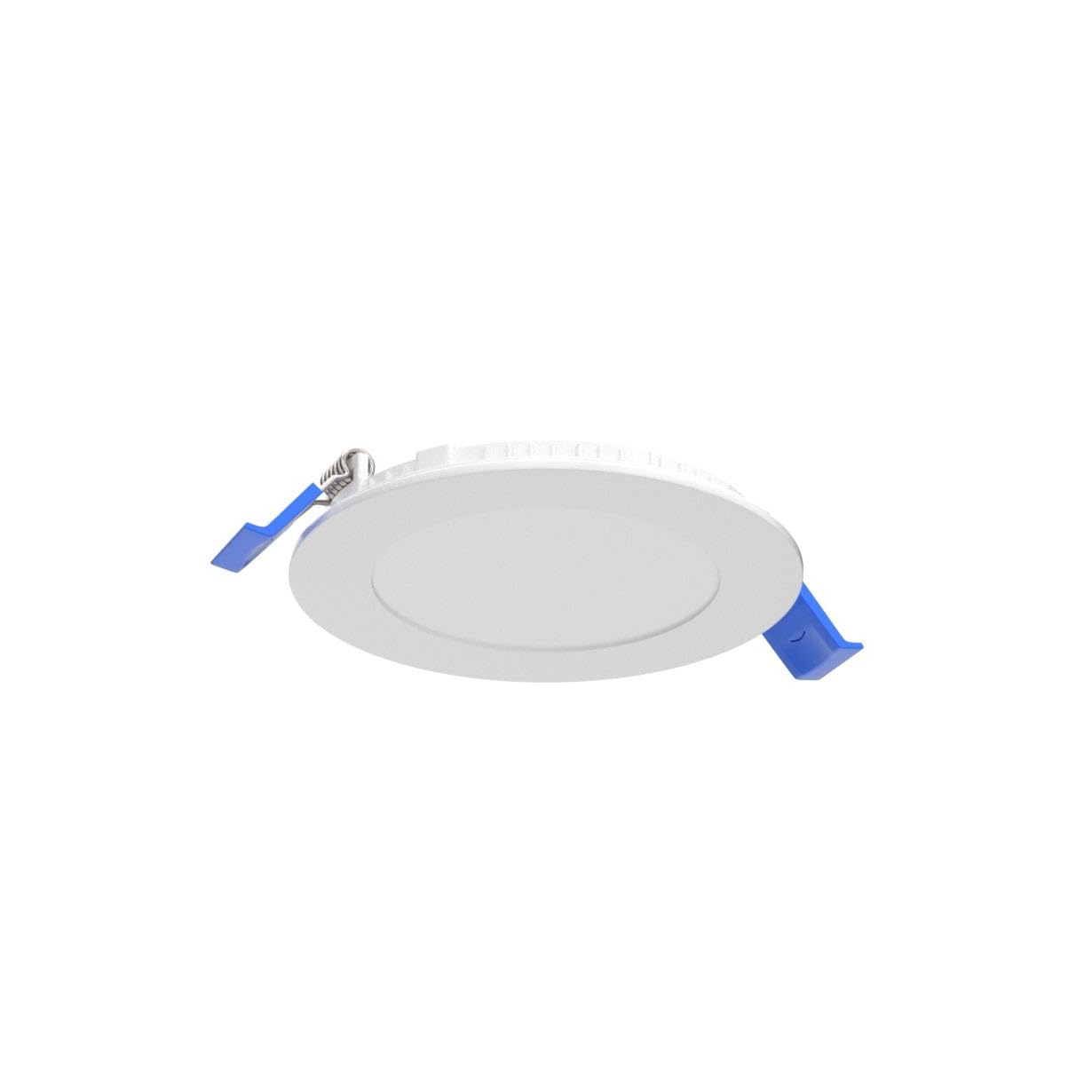 Meconard 6 Pack 4 Inch 5CCT LED Recessed Lighting with Night Light, 2700K/3000K/3500K/4000K/5000K Selectable Ultra-Thin LED Recessed Ceiling Lights, 9W=75W, 750LM, Dimmable Canless Wafer Downlight