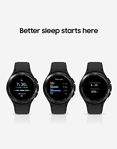 Samsung Galaxy Watch 4 Classic 46mm Smartwatch with ECG Monitor Tracker for Health Fitness Running Sleep Cycles GPS Fall D...