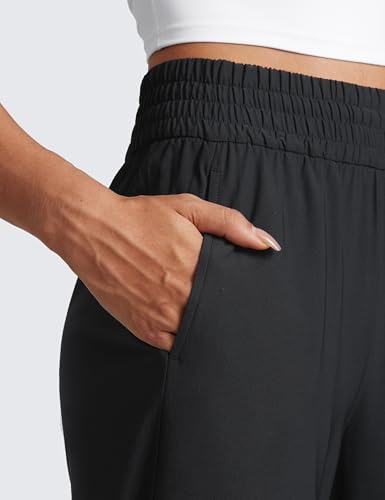 CRZ YOGA Lightweight Drapey Wide Leg Casual Pants for Women 30" - Flowy Travel Work Loose Fit Summer