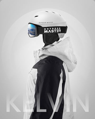 OutdoorMaster Kelvin Ski Helmet - Snowboard Helmet for Men, Women & Youth