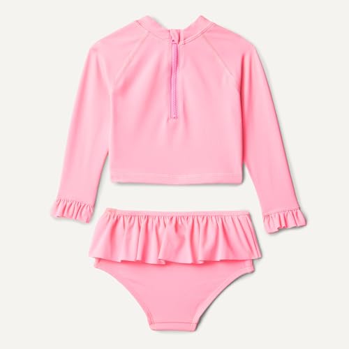 Amazon Essentials Baby-Girls 2-Piece Long Sleeve Rashguard Set