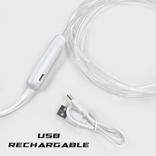 Elite Jumps - Light Show LED Jump Rope - For Kids & Adults - Durable & Lightweight - Adjustable Length & USB Rechargeable...