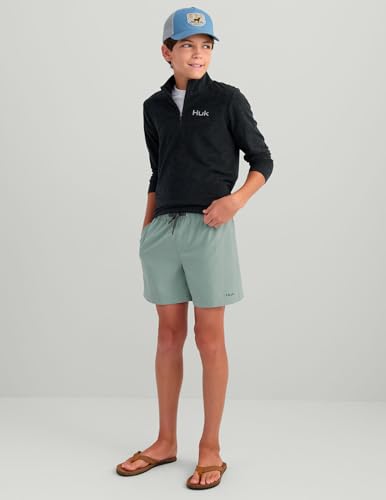 HUK Boys Pursuit Volley Short, Quick-Dry Fishing Shorts for Kids
