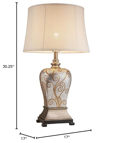 OK Lighting Theos Table Lamp 30.25in H Resin Bronze Model OK-4286T