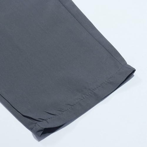 Baggy Pants for Men Drawstring Elastic Waist Fashion Parachute Cargo Pants Straight Leg Athletic Lightweight Joggers Trousers