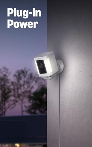 Ring Spotlight Cam Plus, Battery (newest model), Home or business security with HD video, Two-Way Talk, Color Night Visio...