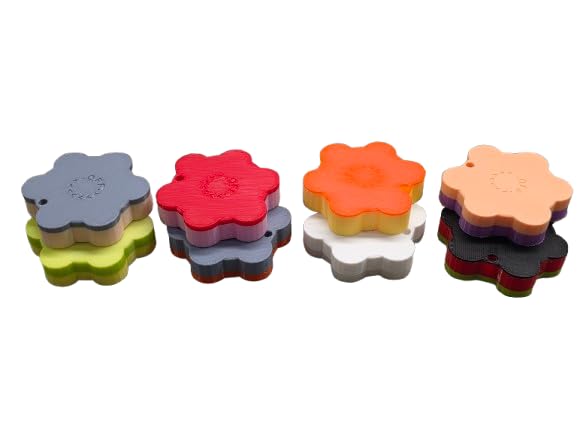 2 3D Printed Medical Oxygen Cylinder Wrench Knob, Oxygen knob Keychain, Durable USA Made, Fits Oxygen CGA-870 Post Valves - Oxygen Tank Key Wrench, Oxygen Wrench, Medical Oxygen Knob Random Color