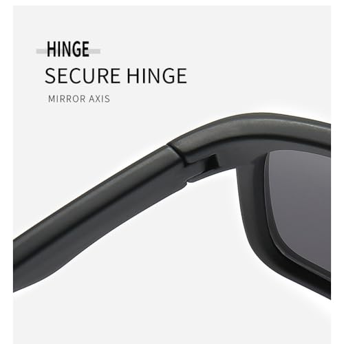 ZFVTFC Lightweight sports sunglasses, blue mercury mirror, brown frame; black and gray mirror, black frame; UV protection