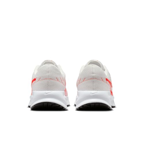 Nike Men's Run Defy Road Running Shoes, Summit White/Bright Crimson-Turf Orange, 8