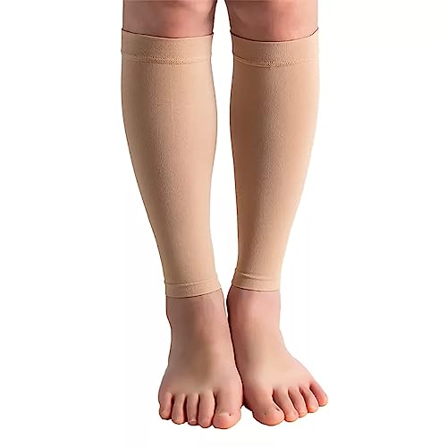 bounfend® Calf Compression Sleeves Socks for Men & Women (20-30mmHg) Leg Plus Size, Medical Grade for Varicose Veins, Swel...