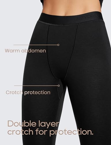CRZ YOGA Soft Thermal Underwear Sets for Women Lightweight Long Johns Base Layer Pajamas Warm Top Bottom
