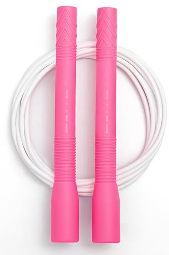 Elite Jumps Fit Rope or Fitness - Premium 4mm Pvc Speed Jump Rope - Indoor and Outdoor Exercise - Adjustable Cables, Aerob...