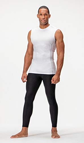DEVOPS 3 Pack Men's Athletic Compression Shirts Sleeveless