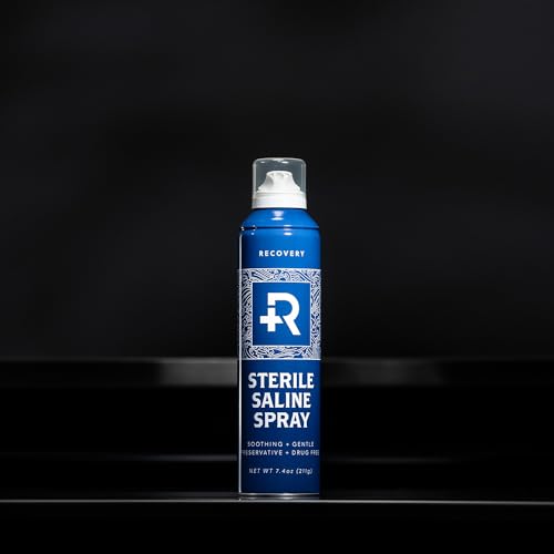 Recovery Aftercare Saline Piercing Aftercare Spray - Sterile Saline Solution for Ear, Belly & Nose Piercings - Removes Dir...