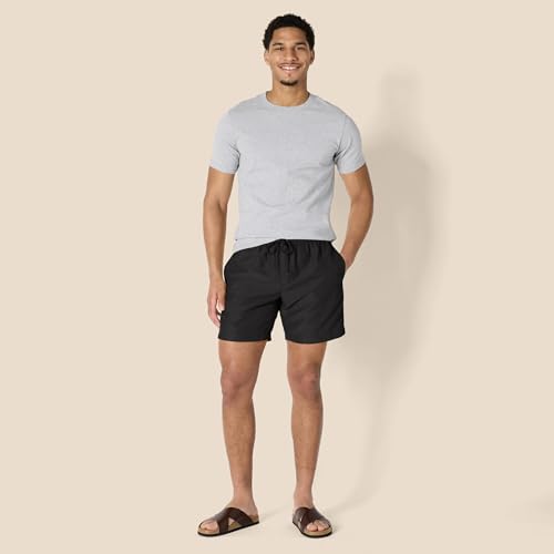 Amazon Essentials Men's Swim Trunks with Mesh Lining, Pockets, Drawstring Closure