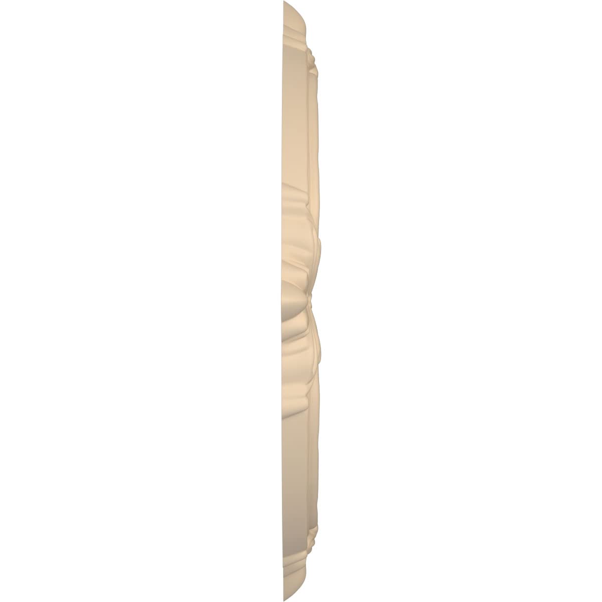 16Od X 3 1/2Id X 1P Attica Thermoformed Pvc Ceiling Medallion (Fits Canopies Up To 5 5/8), Ultracover Satin Smokey Beige