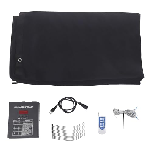 LED Star Light Curtain 13ft x 13ft Foldable DMX Control LED Stage Starry Sky Cloth Background 320 LEDs Star Light Curtain ...