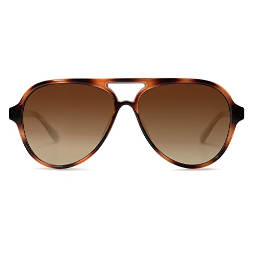 SOJOS Classic Polarized Aviator Sunglasses for Women Men, Retro Trendy Aviators Shades SJ2201
