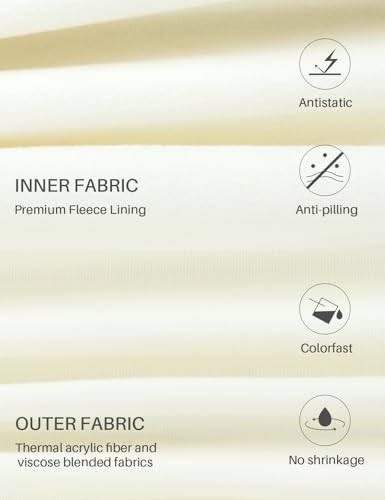 gagli Long Johns for Women - Thermal Leggings for Women, Fleece Lined Base Layer Pants for Cold Weather 32-50℉
