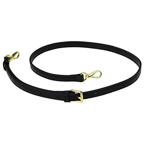 Allzedream Leather Purse Strap Replacement Crossbody Handbag Long Adjustable (Black)