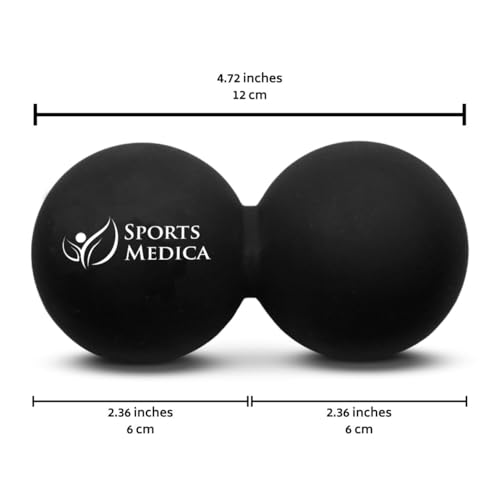 Peanut Massage Ball - Double Lacrosse and Peanut Ball Therapy | Trigger Point Deep Tissue Exercise | Back Muscle Foam Roll...