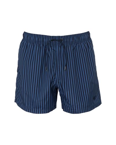 Emporio Armani Men's Striped 4" Swim Trunk