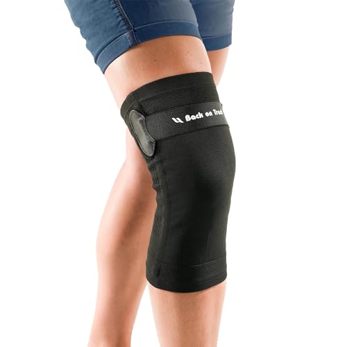 Back on Track Knee Brace with Removable Strap 1110 with Welltex Technology, Black, Large