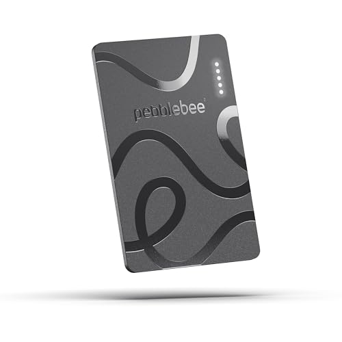 Pebblebee Card 5 | Rechargeable Bluetooth Wallet Tracker Card | Thin Eco-Friendly Alternative Tracking Card to Air Tag & A...