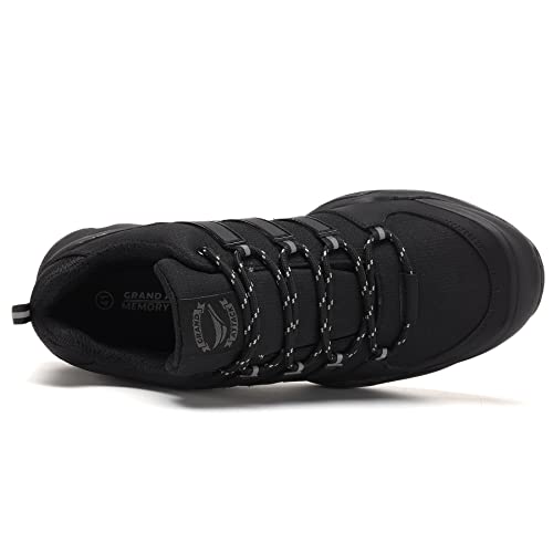 Grand Attack Men's Waterproof Hiking Shoes Trekking Backpacking Non Slip Work Shoes Comfortable Trail-Running Travel Sneakers