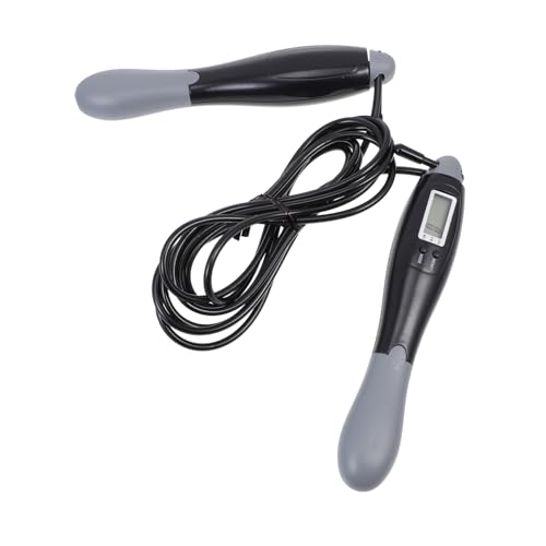 PRETYZOOM Electronic Counting Jump Rope Fitness and Exercise Steel Wire Skipping Rope with Digital Counter for Adult Home ...