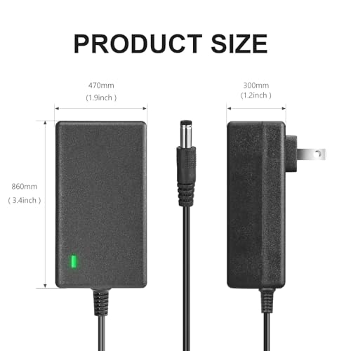 16.8V 1A Massage Gun Charger Replacement 16.8V 0.8A 1A AC DC Power Supply for Massage Gun Power Supply Cord Cable
